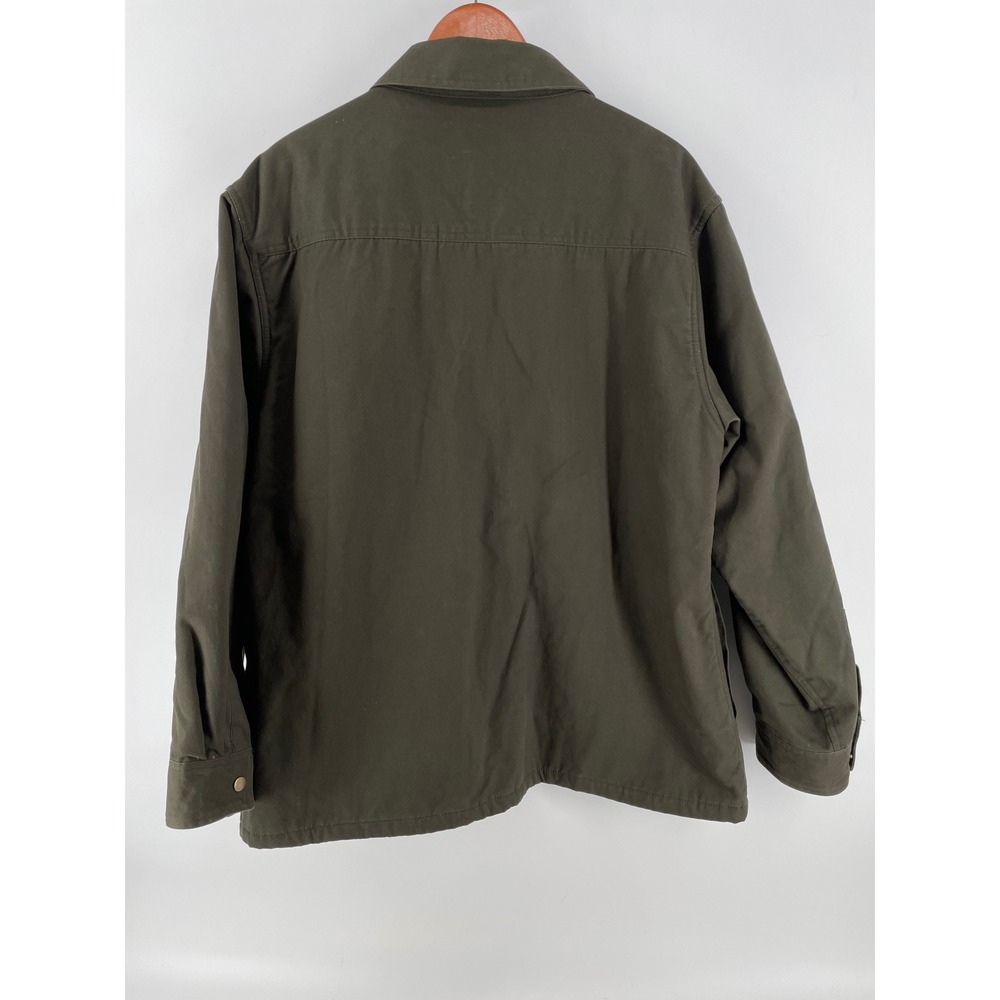 10W Apparel Workwear Shirt Jacket Mens XL Green Chore Fleece Lined Shacket‎ - Picture 3 of 8